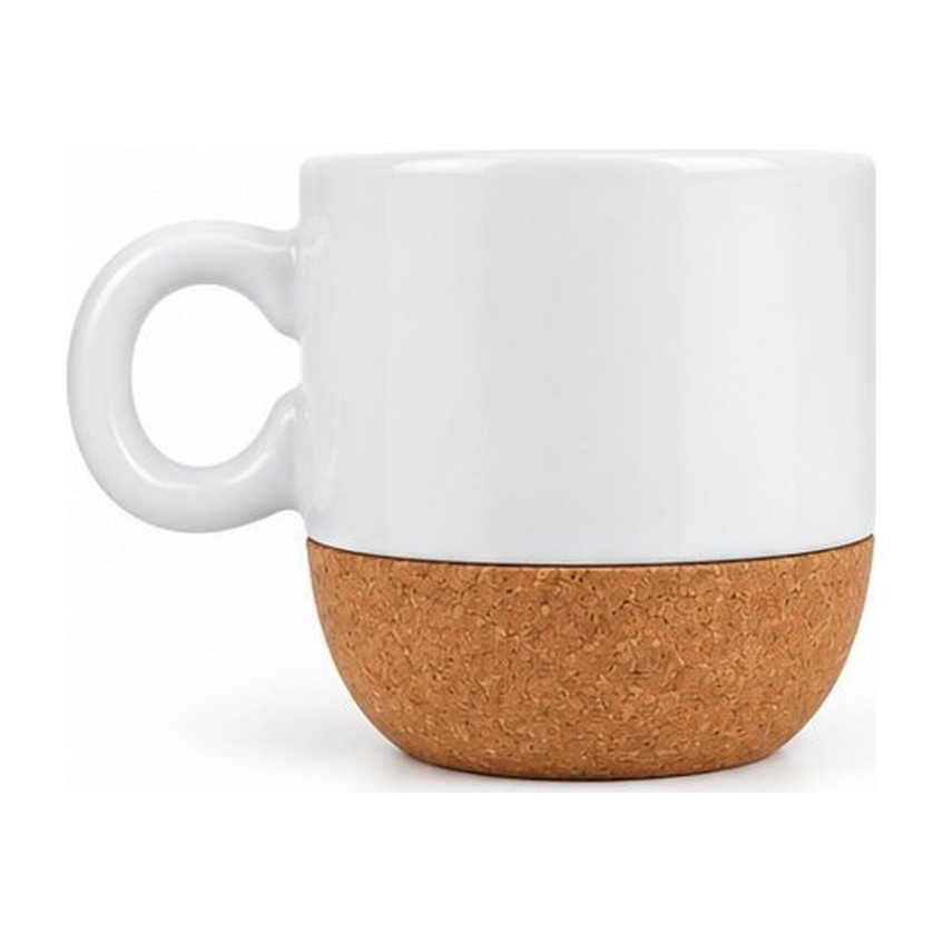 Taza de cerámica con base de corcho 5 oz