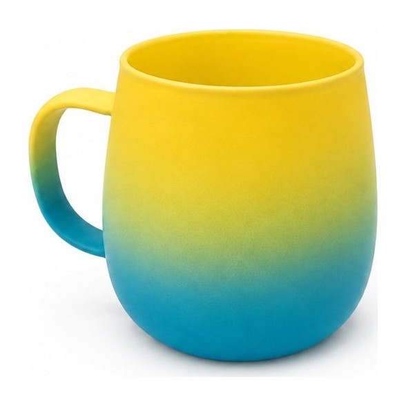 Taza de vidrio degradado 14 oz