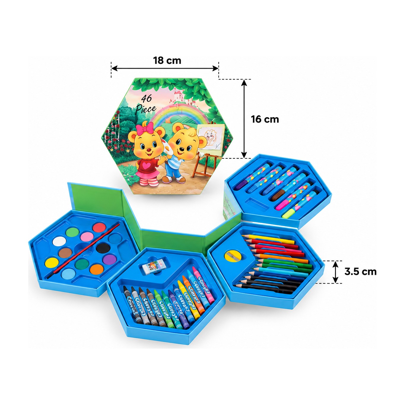 Set de arte infantil 46 piezas