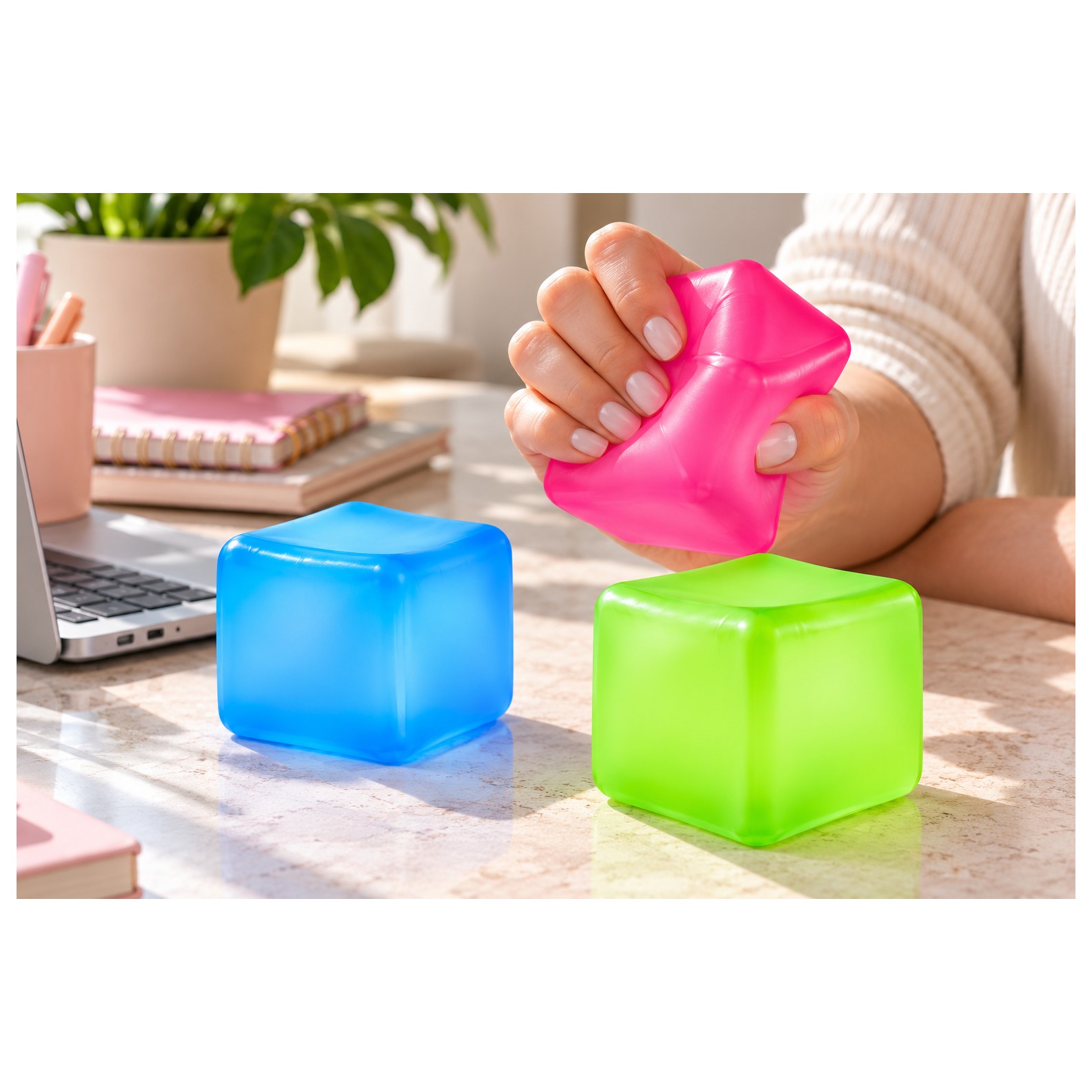 Cubos sensoriales squishy